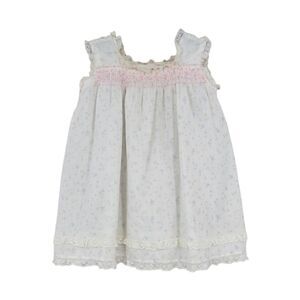 Vintage Infant Cottagecore Nightgown Prarie Smocked Lace Floral